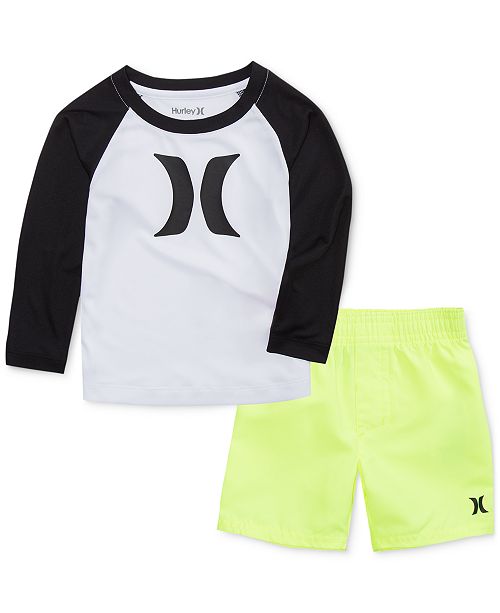 Hurley Baby Boys 2Pc. DriFIT Swim Set & Reviews Swimwear Kids Macy's