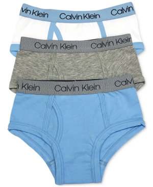 image of Calvin Klein Little & Big Boys 3-Pk. Briefs