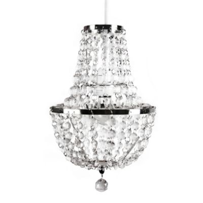 sleeping partners pendant chandelier in white diamond