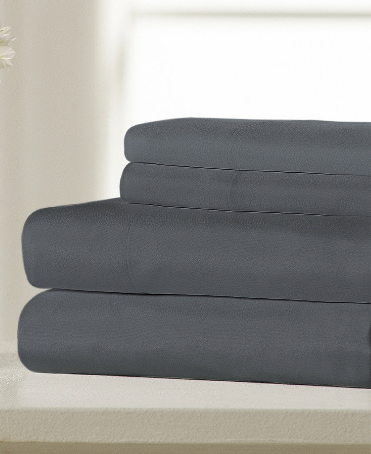 ELLA JAYNE COZY TOUCH TRIPLE BRUSHED MICROFIBER 4-PC. SHEET SET, KING