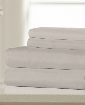 Super Soft Triple Brushed Microfiber 4-Piece Sheet Set - King Bedding