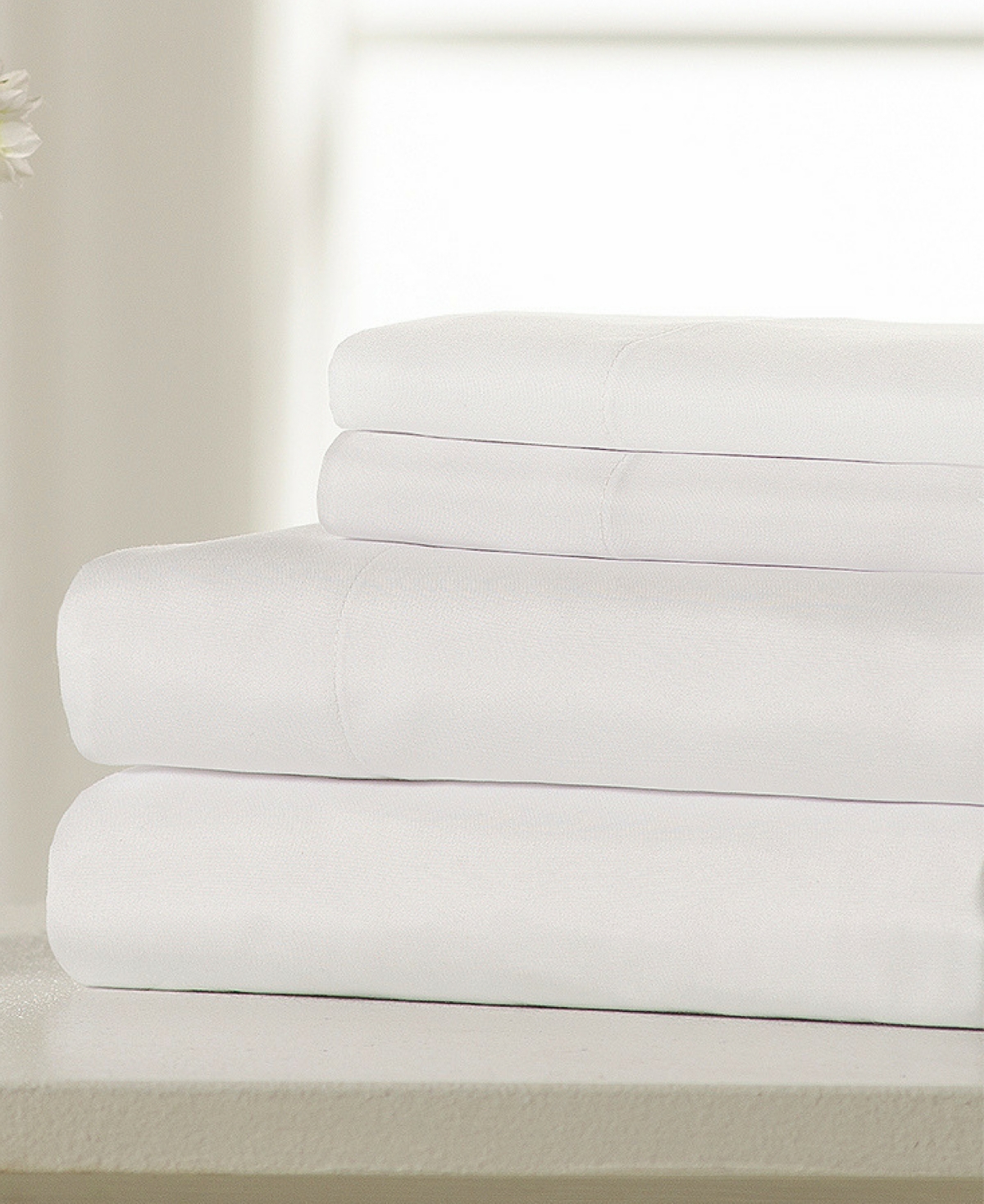 ELLA JAYNE COZY TOUCH TRIPLE BRUSHED MICROFIBER 4-PC. SHEET SET, QUEEN