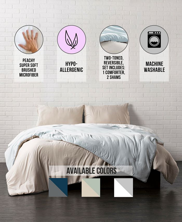 Ella Jayne Reversible Brushed Microfiber Plush DownAlternative