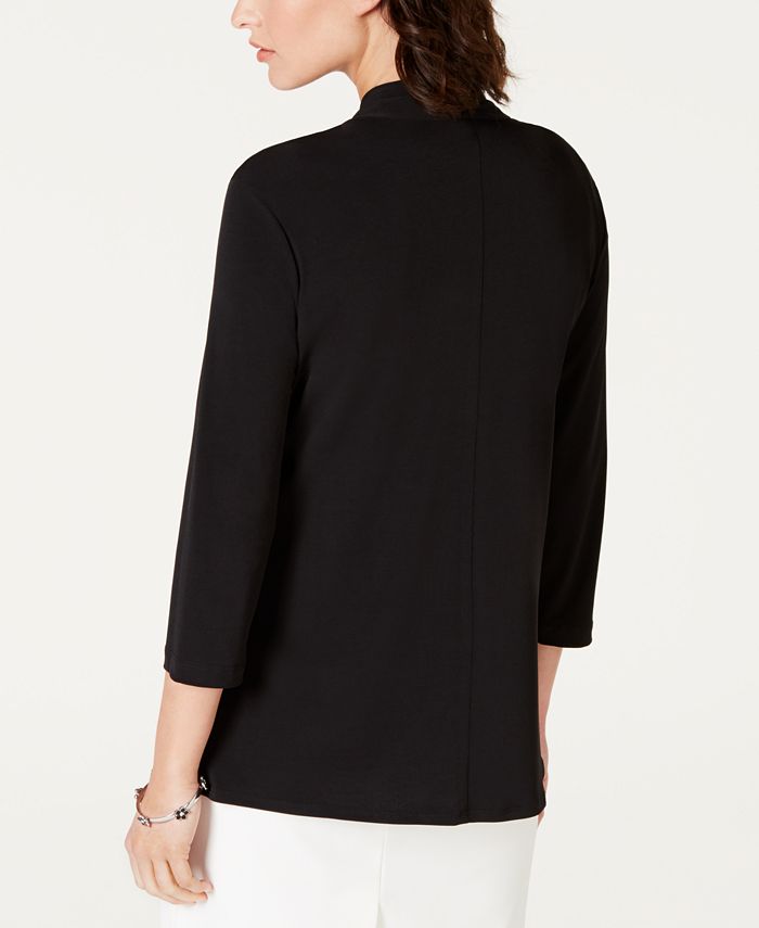 Maya Shrug, 3/4 Sleeve, Passion Flower