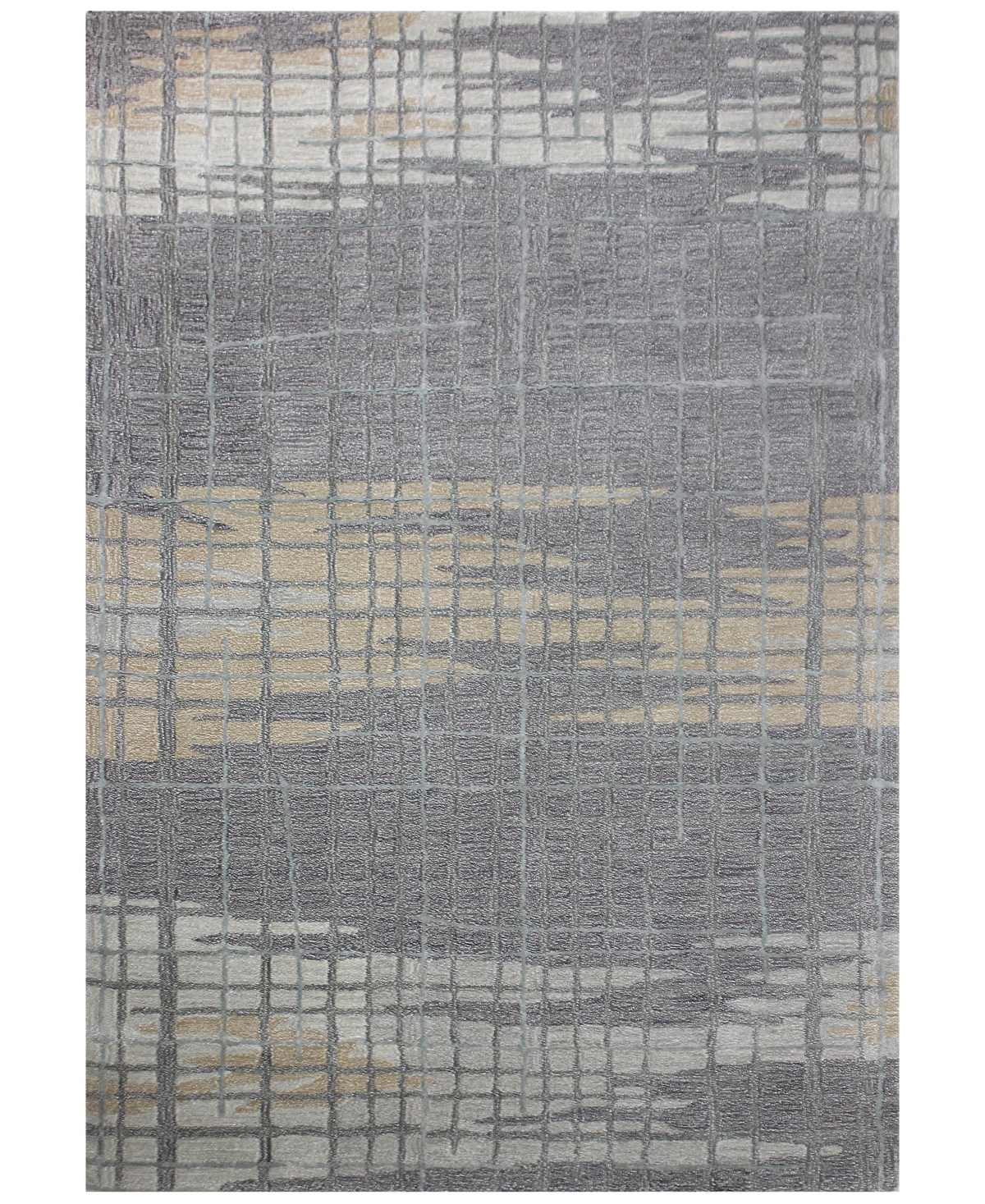 Downtown HG364 Gray 2'6in x 8' Runner Area Rug - Grey