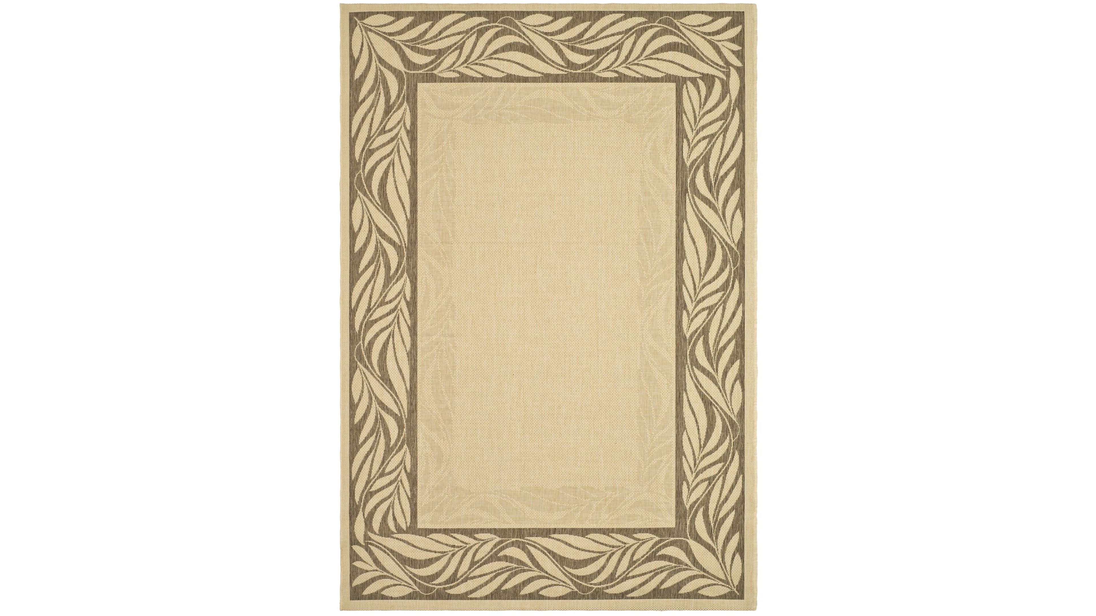 Safavieh Courtyard CY1551 Natural and Brown 8' x 11' Outdoor Area Rug
