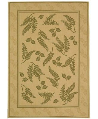 Courtyard CY0772 Natural and Olive 8' x 11' Outdoor Area Rug