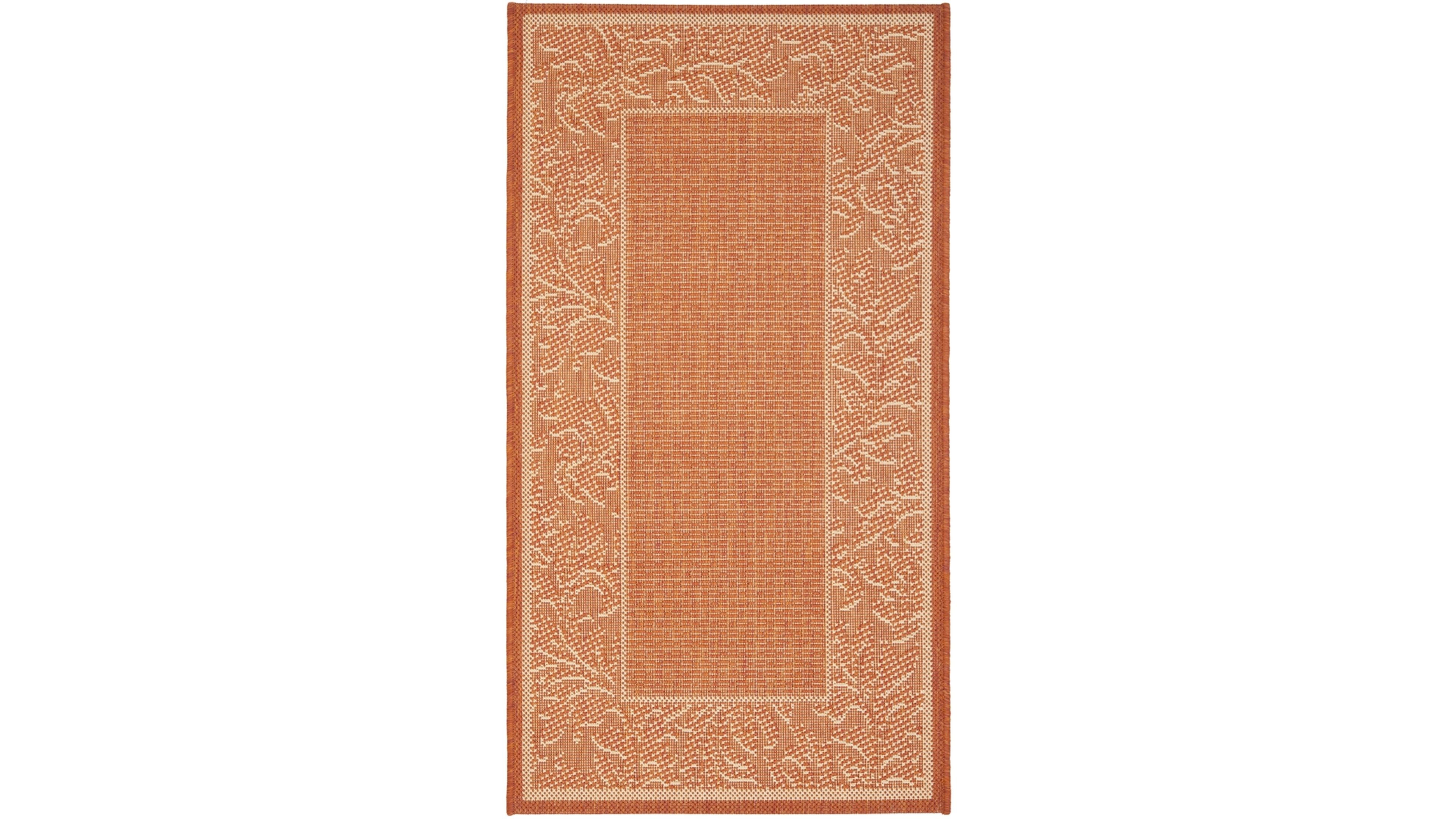 Safavieh Courtyard CY2666 Terracotta and Natural 8' x 11' Sisal Weave Outdoor Area Rug