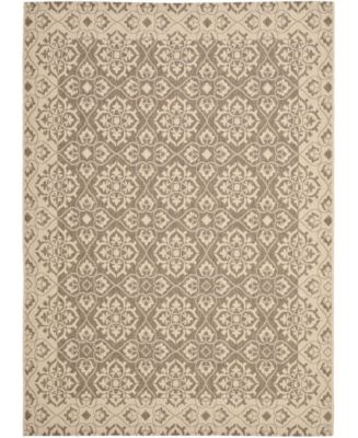 Safavieh Courtyard CY6550 Brown and Creme 6'7