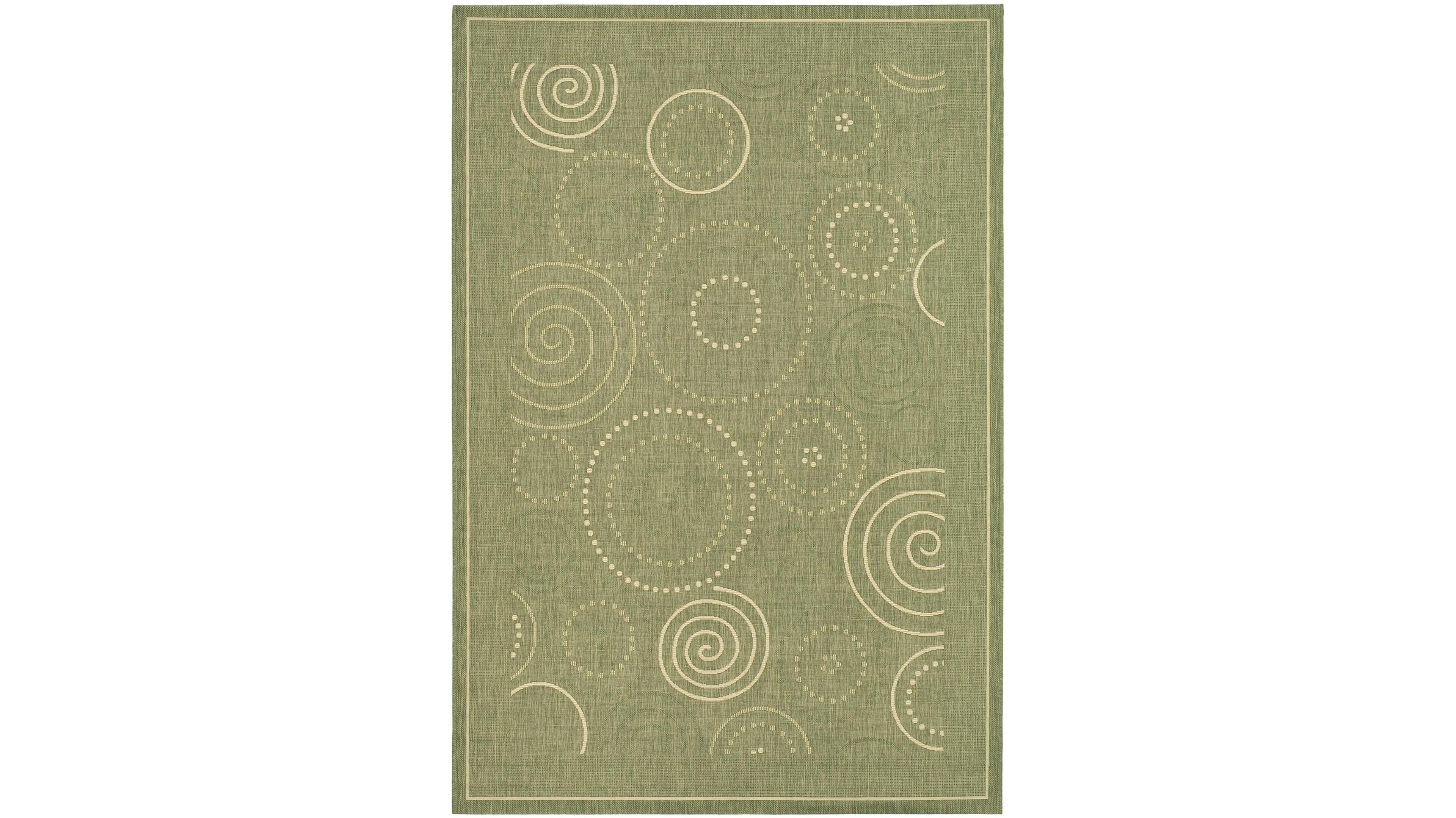 Safavieh Courtyard CY1906 Olive and Natural 8' x 11' Sisal Weave Outdoor Area Rug