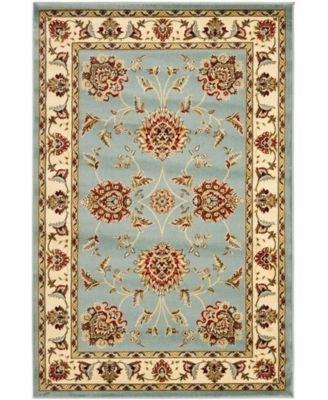 Lyndhurst LNH555 Blue and Ivory 5'3" x 7'6" Area Rug