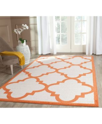 Amherst Beige and Orange 4' x 6' Area Rug