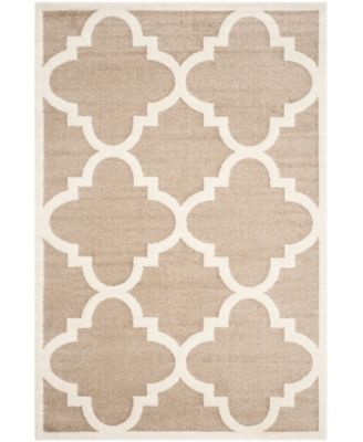 Amherst AMT423 Wheat and Beige 4' x 6' Outdoor Area Rug