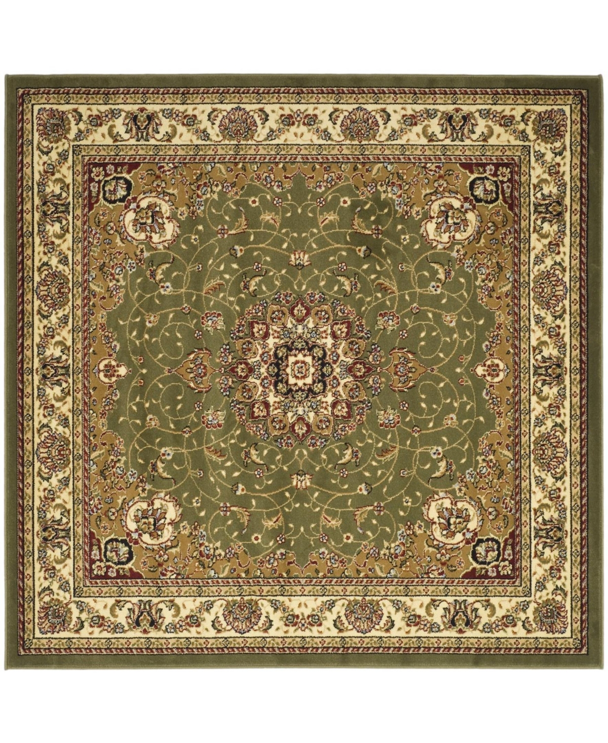 Safavieh Lyndhurst Sage and Ivory 10' x 10' Square Area Rug - Green Grou