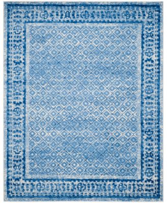 Adirondack Silver and Blue 11' x 15' Area Rug