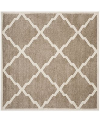 Amherst Wheat and Beige 5' x 5' Square Outdoor Area Rug