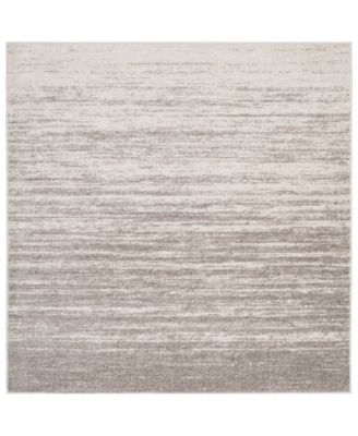 Adirondack Light Gray and Gray 10' x 10' Square Area Rug