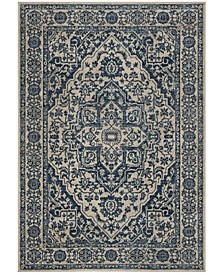 Brentwood Navy and Light Gray 9' x 12' Area Rug