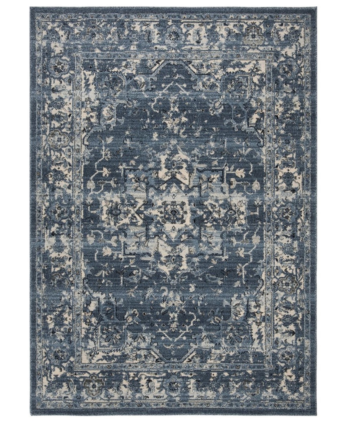 Safavieh Charleston Navy and Creme 10' x 14' Area Rug - Navy
