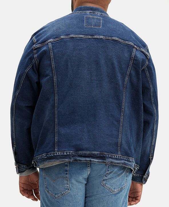Levi's Men's Big & Tall Stretch Denim Trucker Jacket & Reviews Coats