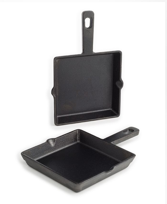 Goodful 2Pc. Mini Cast Iron 6" Griddle Set, Created for Macy