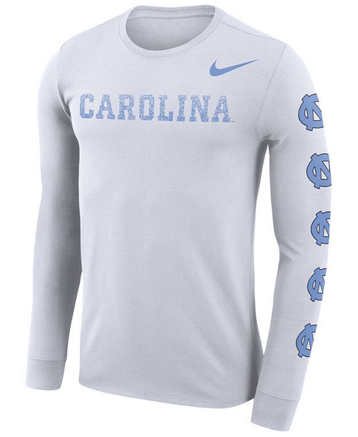 Nike Men's North Carolina Tar Heels Repeat Logo Long Sleeve T-Shirt ...