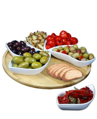 Elama Signature Modern Lazy Susan Appetizer Set - Macy's