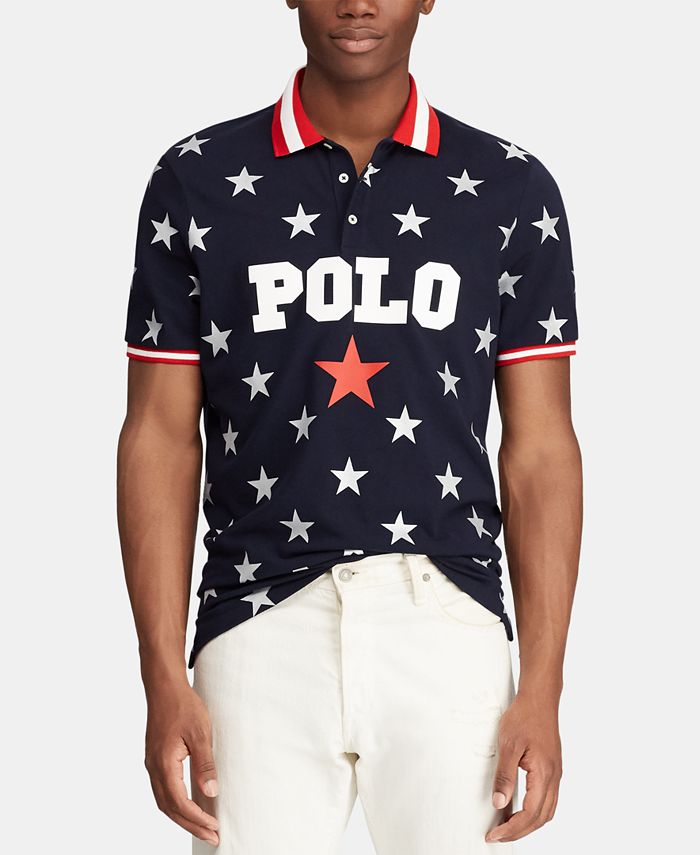 Polo Ralph Lauren Men's Classic Fit Mesh Americana Polo, Created for Macy's  & Reviews - Polos - Men - Macy's