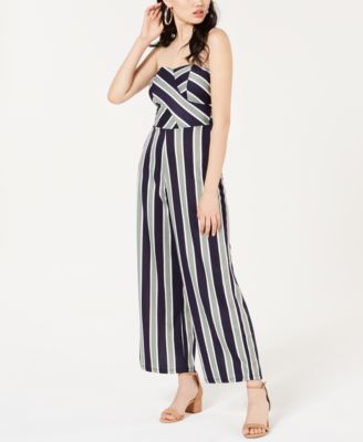 derek heart striped jumpsuit