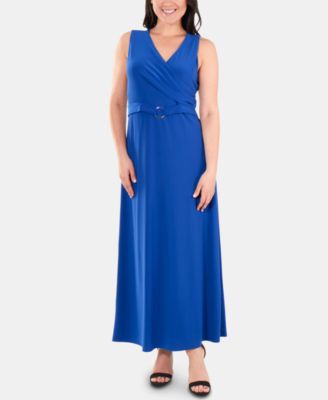 NY Collection - Belted Wrap Dress