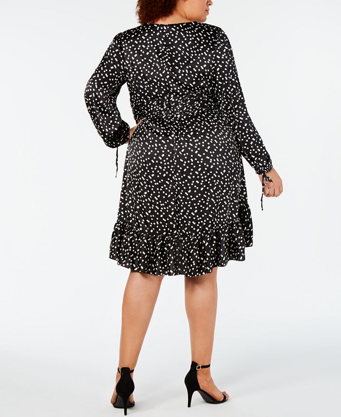 Betsey Johnson Plus Size Polka Dot Cherry Ruffle Dress Macy's