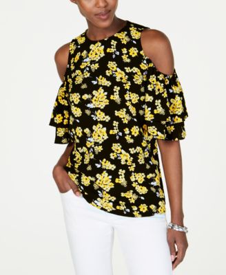 michael kors cold shoulder shirt