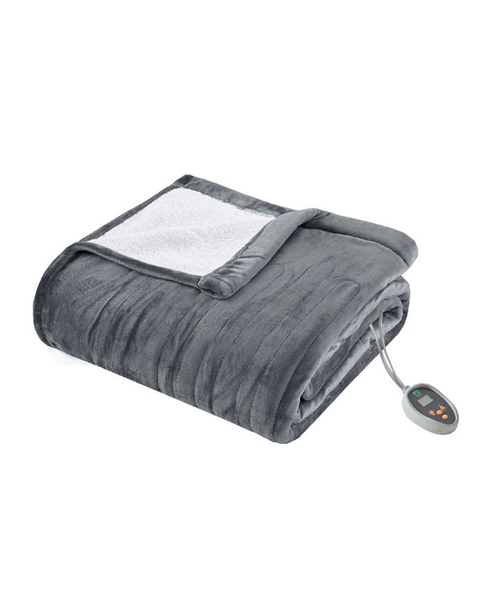 Sleep Philosophy Ultra Soft Reversible Berber/Plush Electric Queen