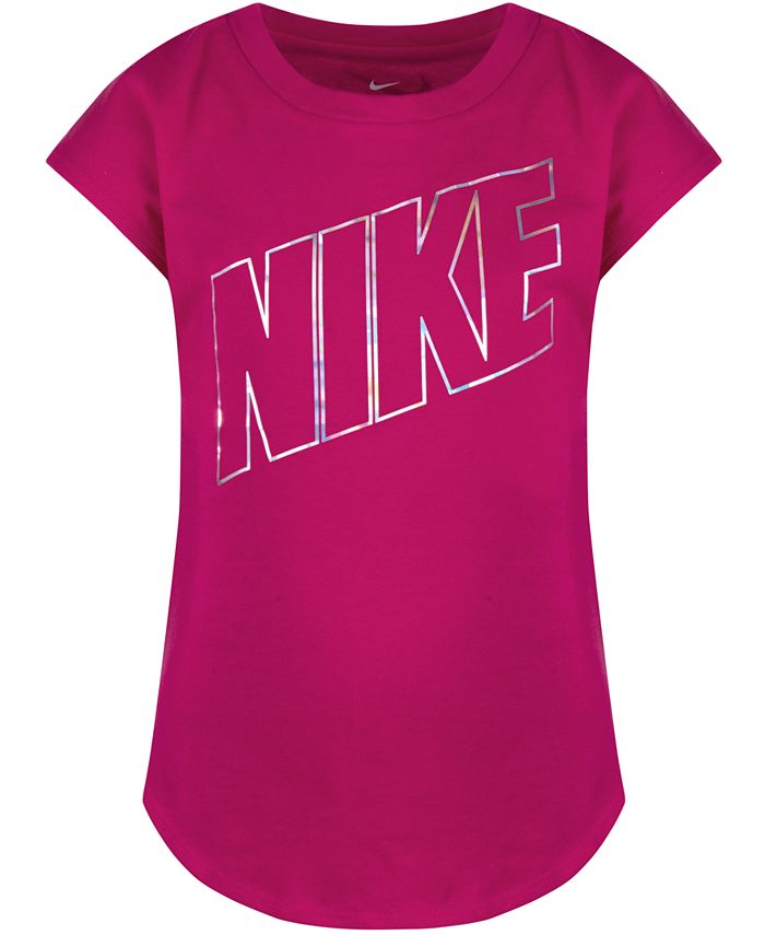 Nike Toddler Girls Logo-Print Cotton T-Shirt - Macy's