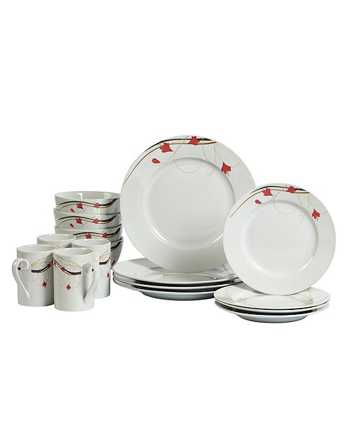 Tabletops Unlimited Kara 16 Pc Dinnerware Set Service For 4