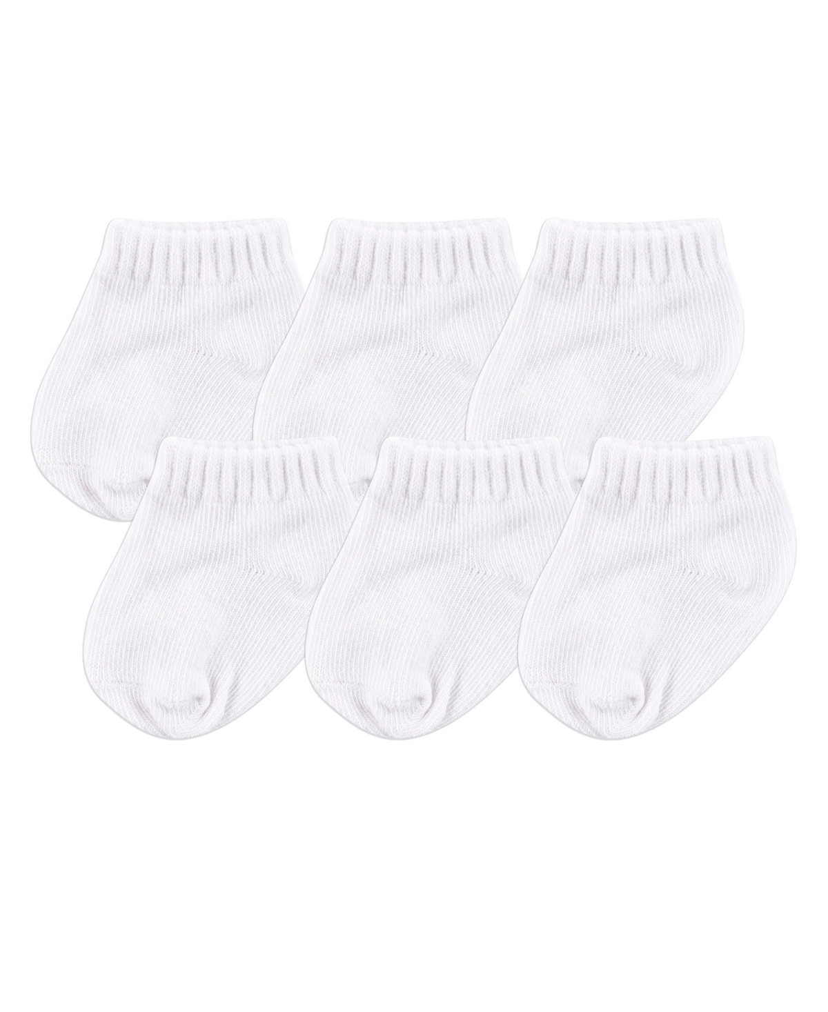 Luvable Friends Baby Boys Baby Unisex Newborn and Baby Socks Set,- White