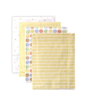 Luvable Friends Flannel Receiving Blankets, 4-pack, One Size In Yellow