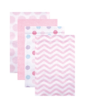 Luvable Friends Flannel Receiving Blankets 4-Pack One Size