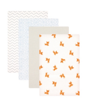 Luvable Friends Flannel Receiving Blankets 4-Pack One Size