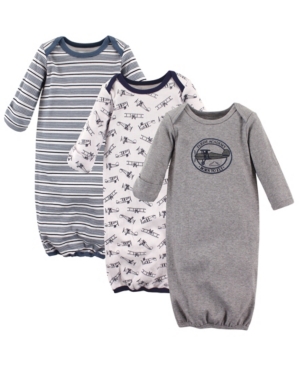 Hudson Baby Sleep Gowns 3-Pack 0-6 Months