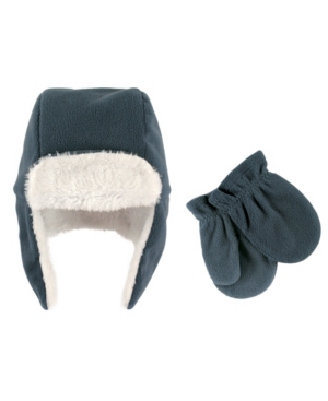 Hudson Baby Toddler Boys and Girls Fleece Trapper Hat and Mitten Set Pack of 2