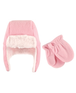 Hudson Baby Boys and Girls Fleece Trapper Hat and Mitten Set Pack of 2