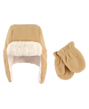 Hudson Baby Boys and Girls Fleece Trapper Hat and Mitten Set Pack of 2