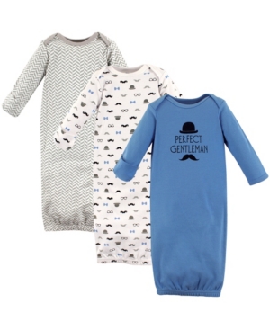 Hudson Baby Sleep Gowns 3-Pack 0-6 Months