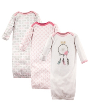Hudson Baby Sleep Gowns 3-Pack 0-6 Months