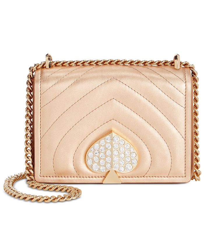 kate spade new york Amelia Jeweled Metallic Leather Shoulder Bag & Reviews  - Handbags & Accessories - Macy's