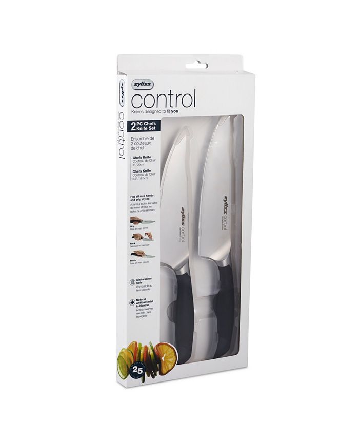 Zyliss Control Chef's Knife Set Professional Kitchen Cutlery Knives Premium German Steel, 2