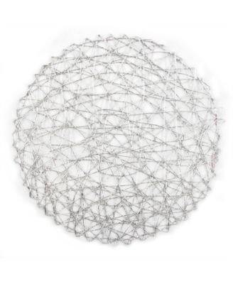 Woven Paper Round Placemat, Set of 6