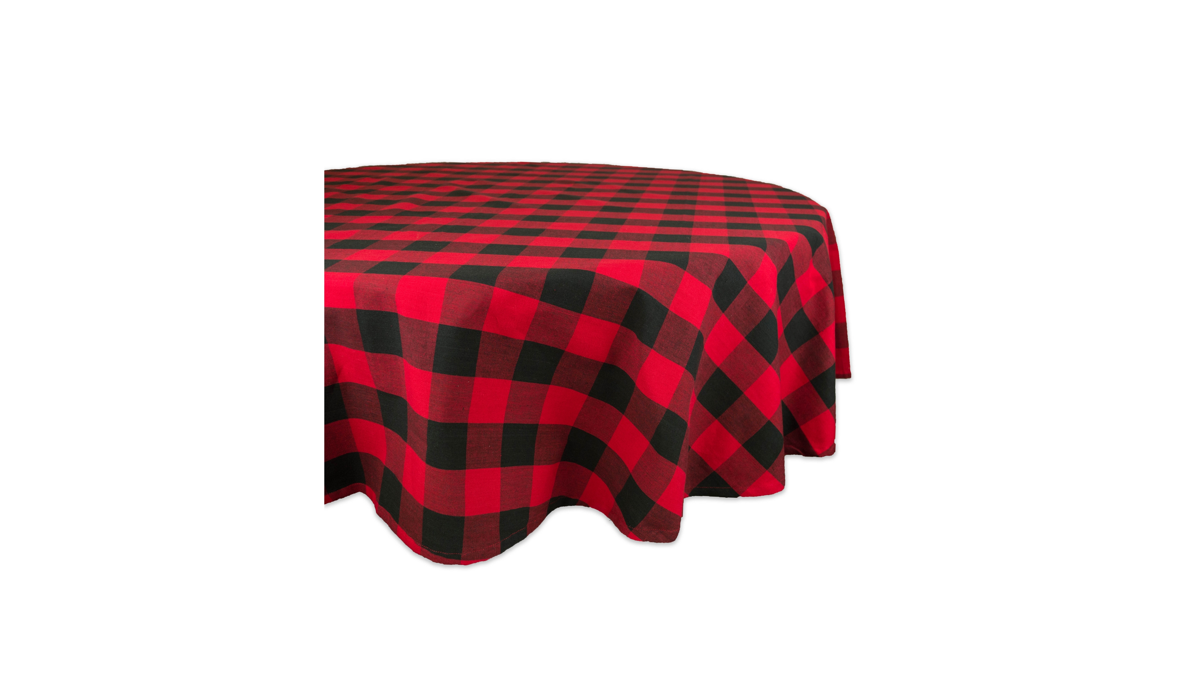 Buffalo Check Tablecloth 70" Round