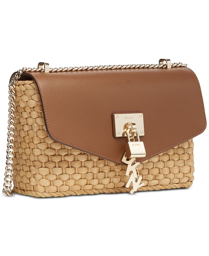 DKNY Elissa Woven Flap Shoulder Bag, Created for Macy's - Macy's